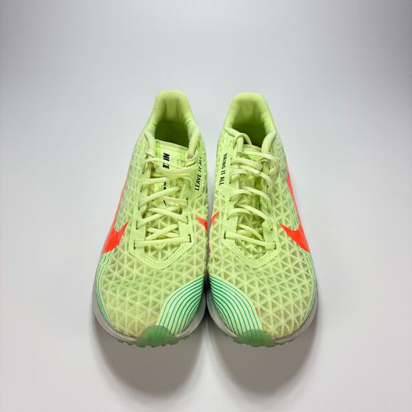 Nike Zoom Rival XC 5 Low Fluorescent Yellow Red Athletic Running Shoes Men's 8.5 - Picture 6 of 10